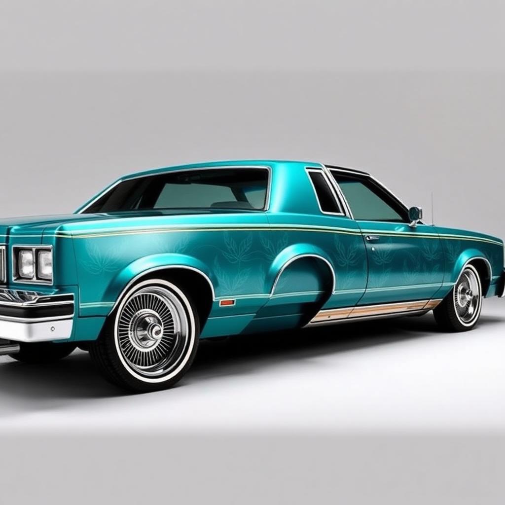 '78 Monte Carlo teal patterns